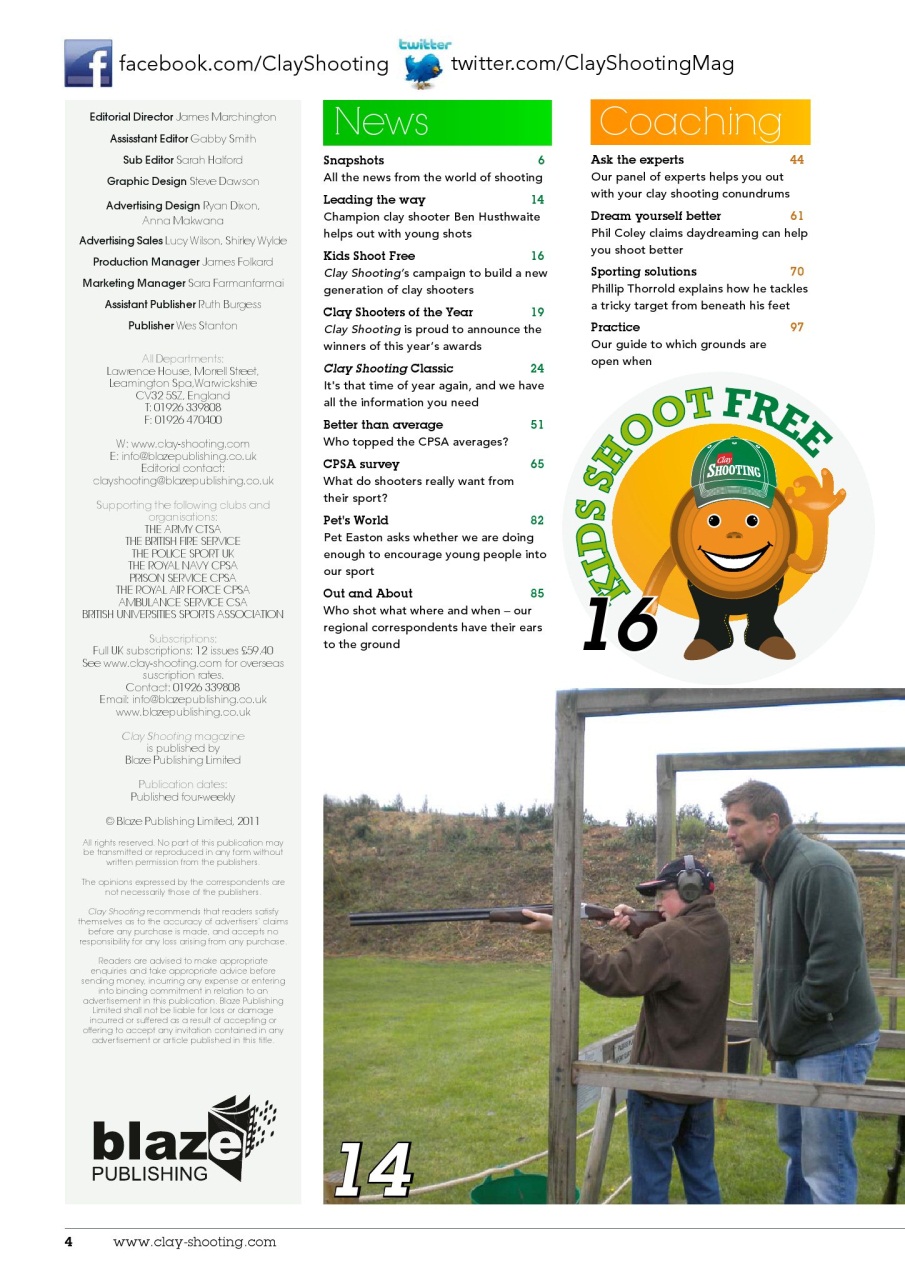 Clay Shooting Preview Pages