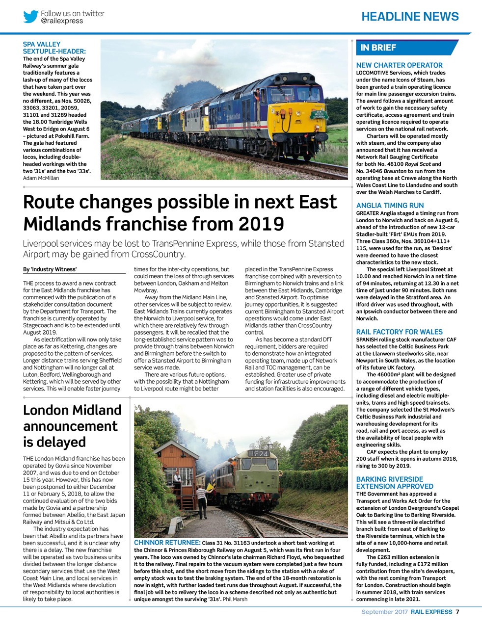 Rail Express Preview Pages