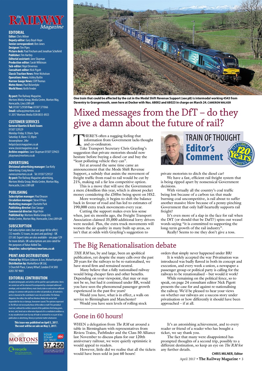 Railway Magazine Preview Pages