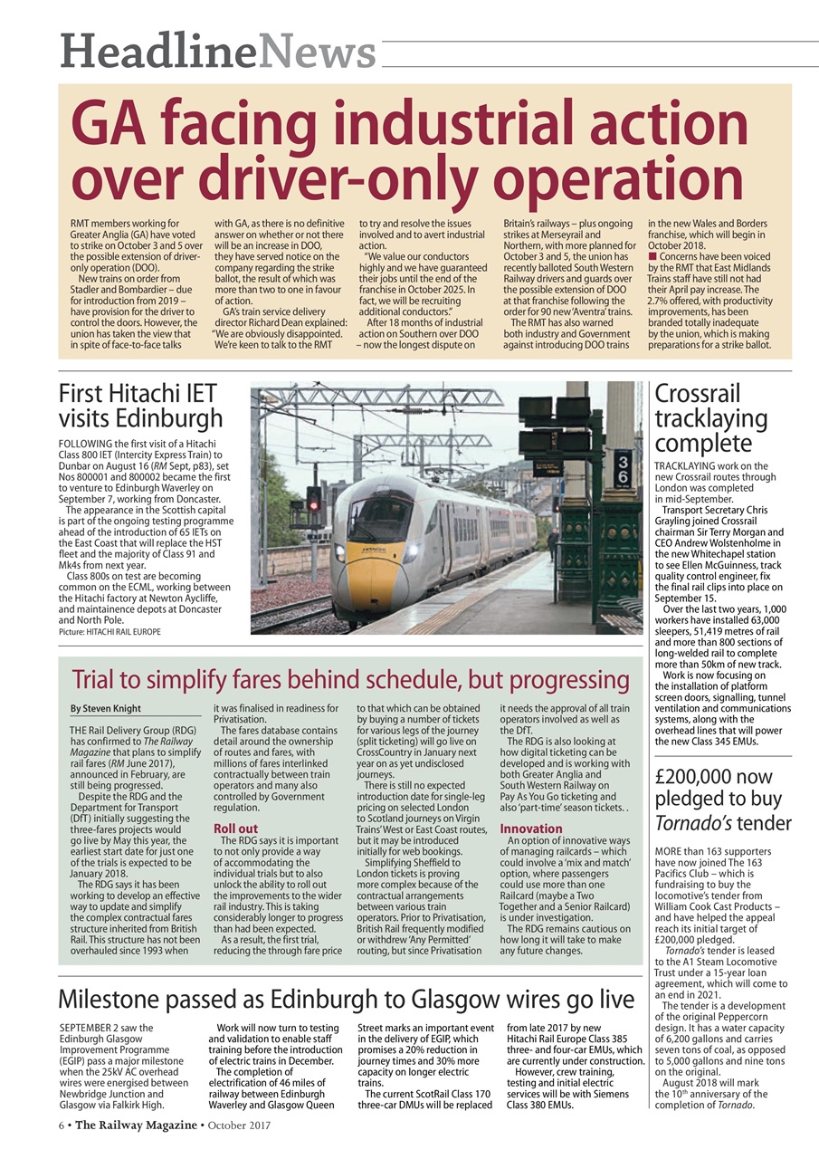 Railway Magazine Preview Pages