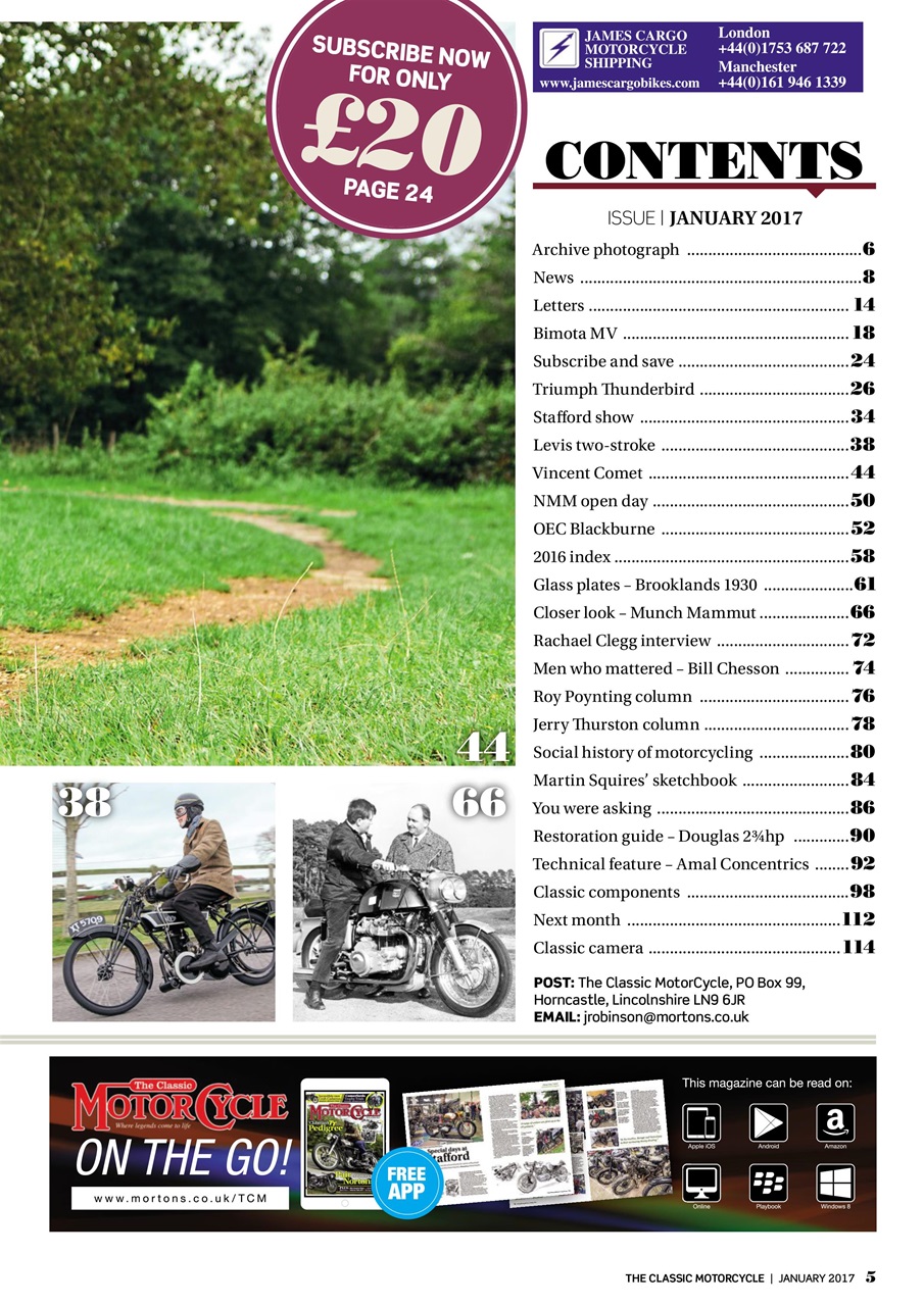 The Classic MotorCycle Preview Pages