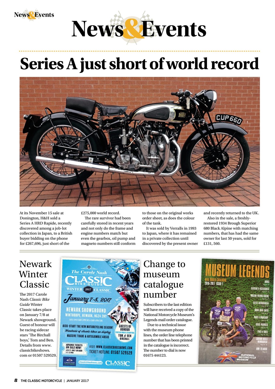 The Classic MotorCycle Preview Pages