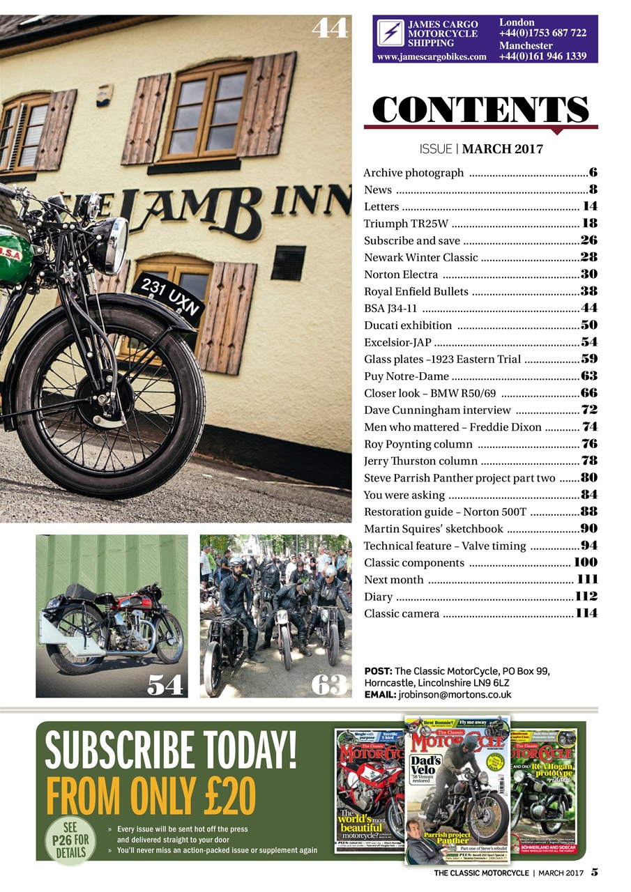 The Classic MotorCycle Preview Pages