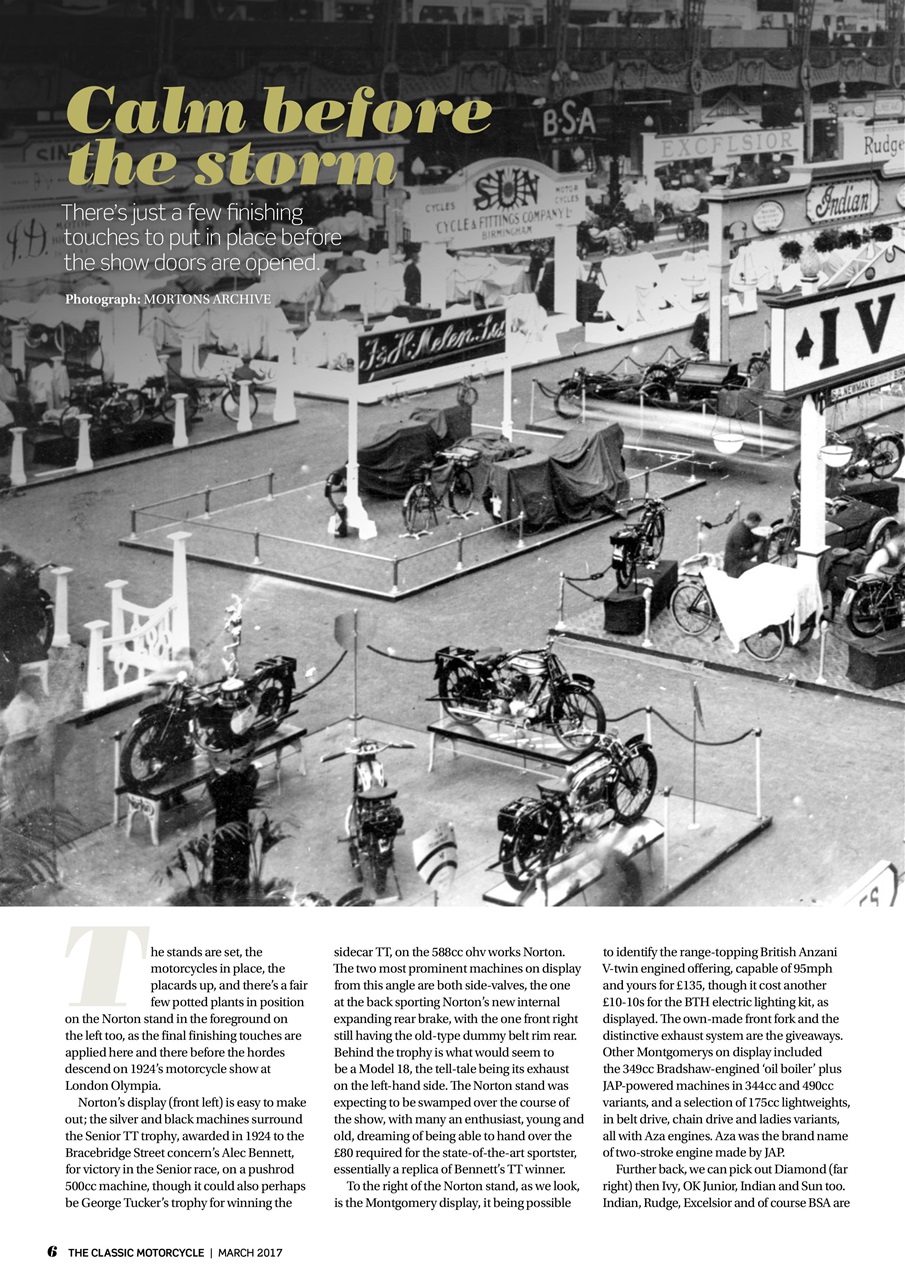 The Classic MotorCycle Preview Pages