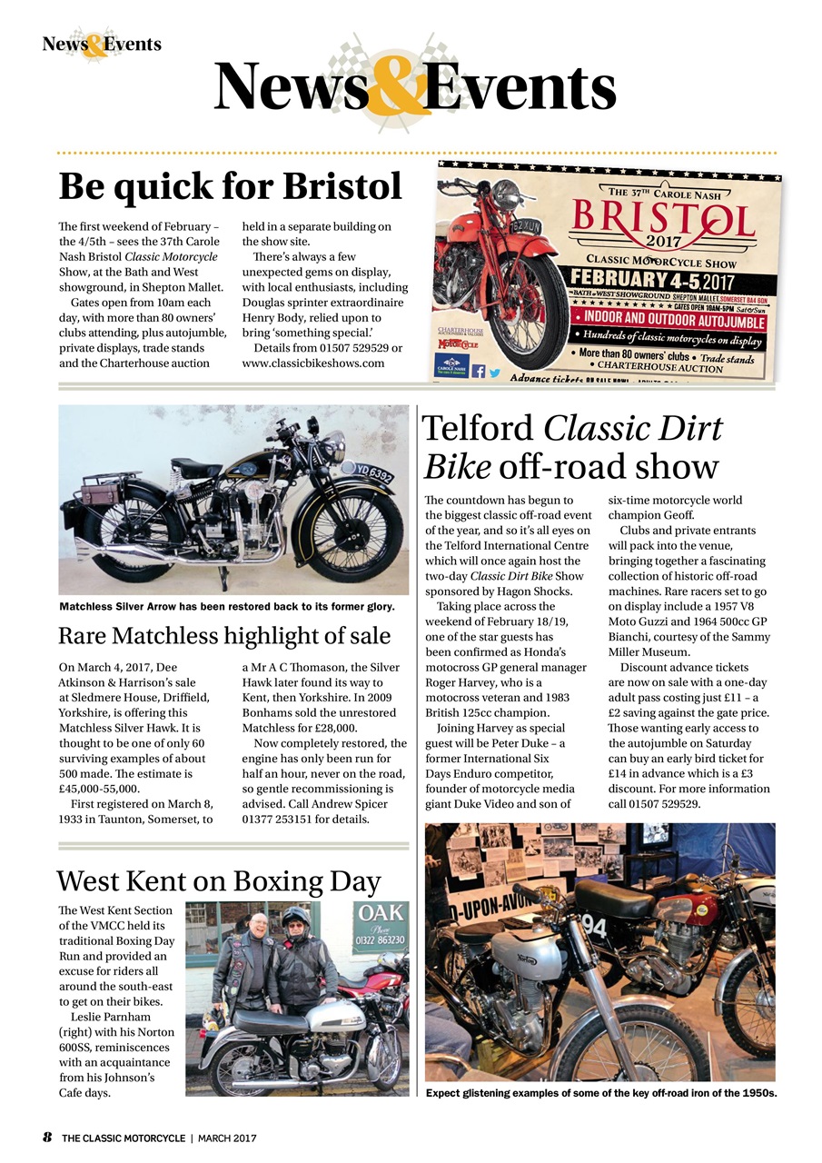 The Classic MotorCycle Preview Pages