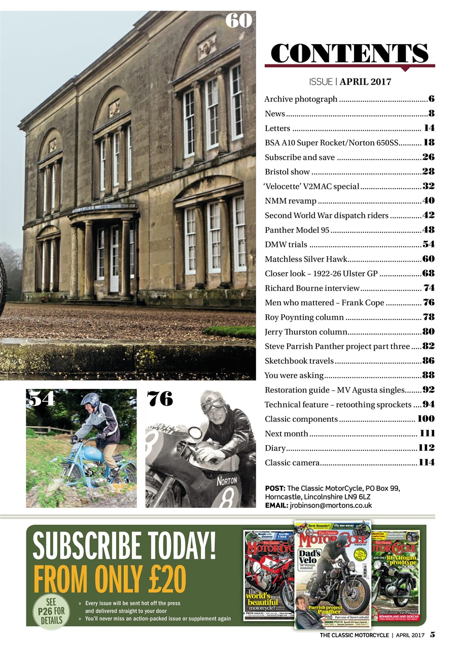 The Classic MotorCycle Preview Pages