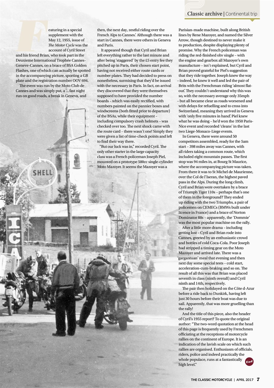 The Classic MotorCycle Preview Pages