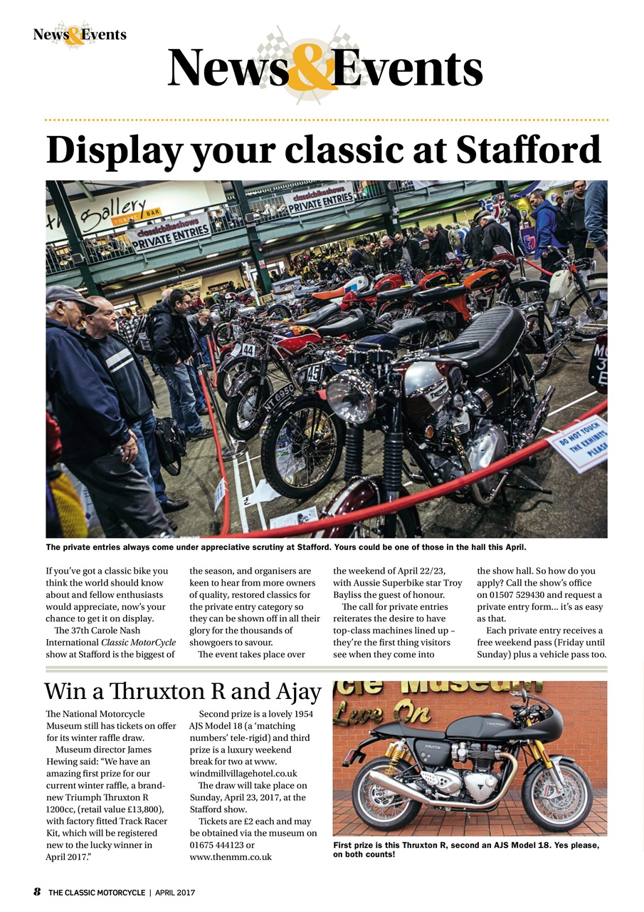 The Classic MotorCycle Preview Pages