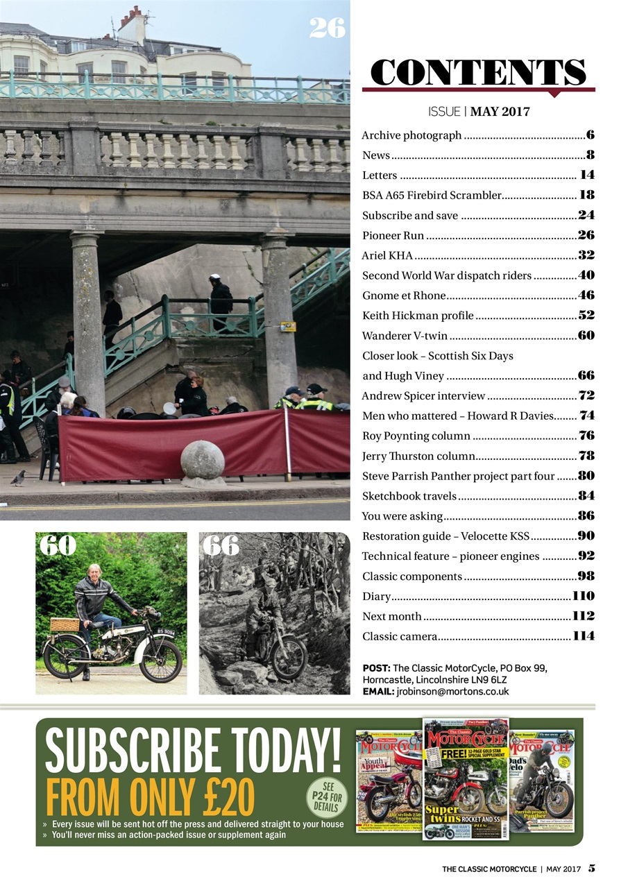 The Classic MotorCycle Preview Pages