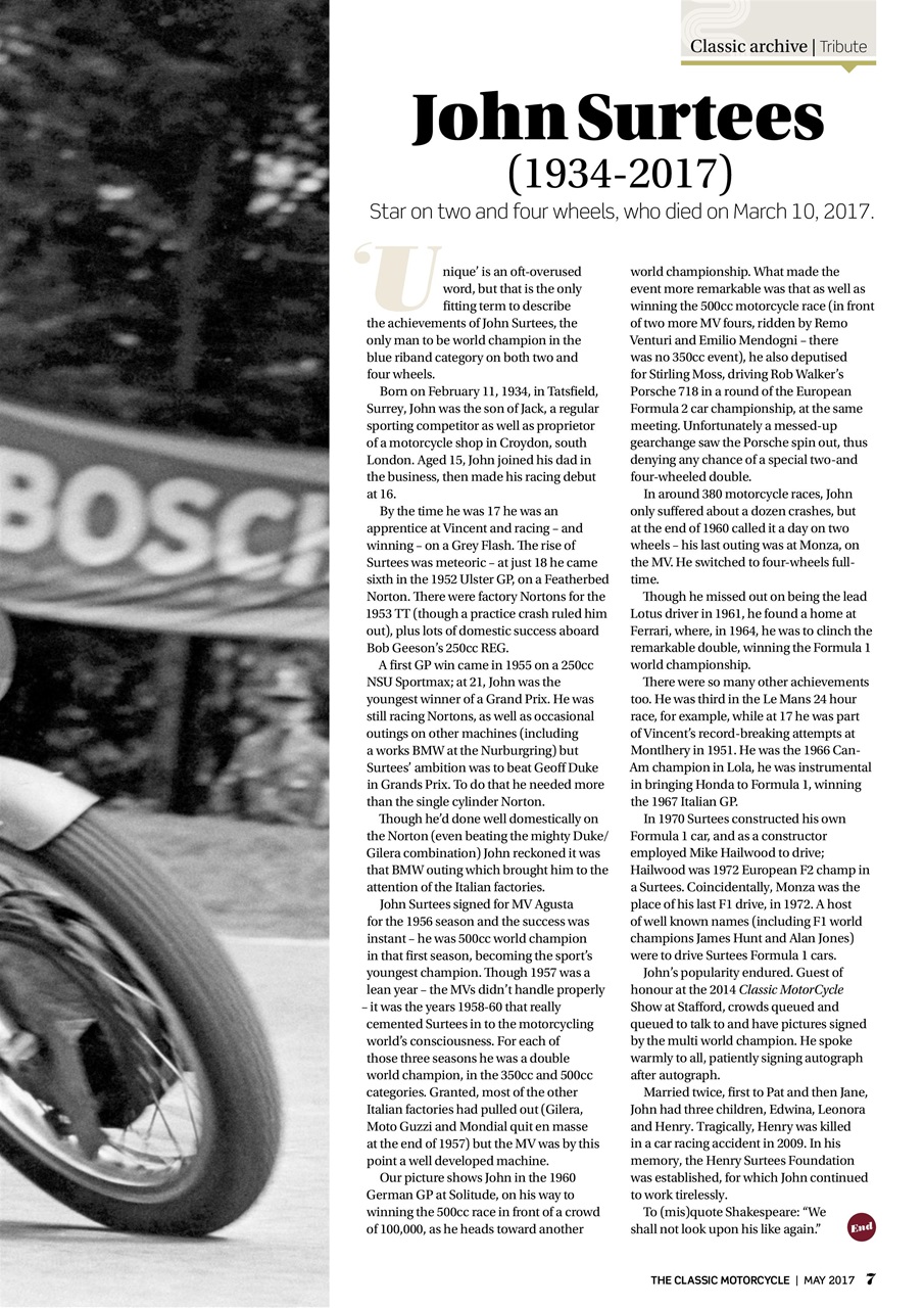 The Classic MotorCycle Preview Pages