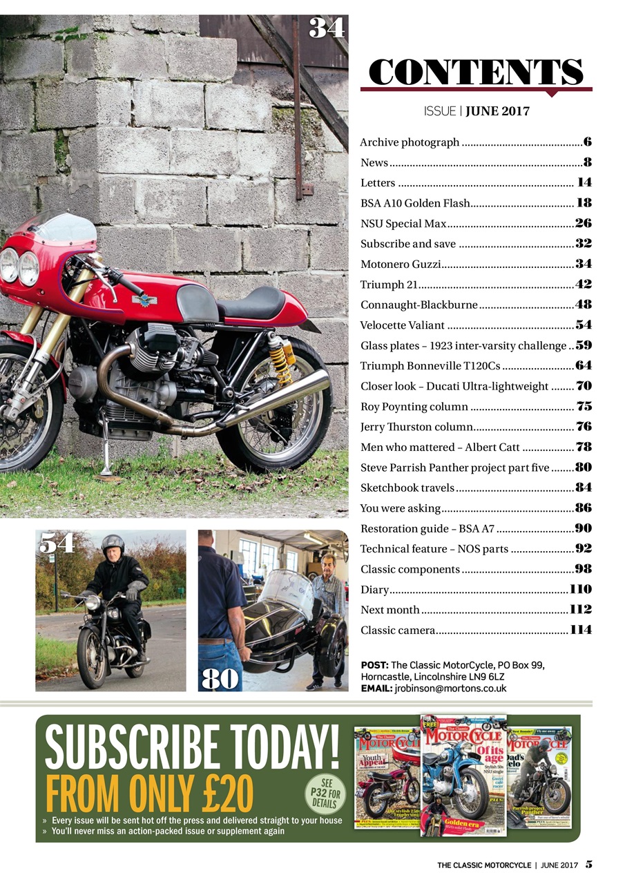 The Classic MotorCycle Preview Pages