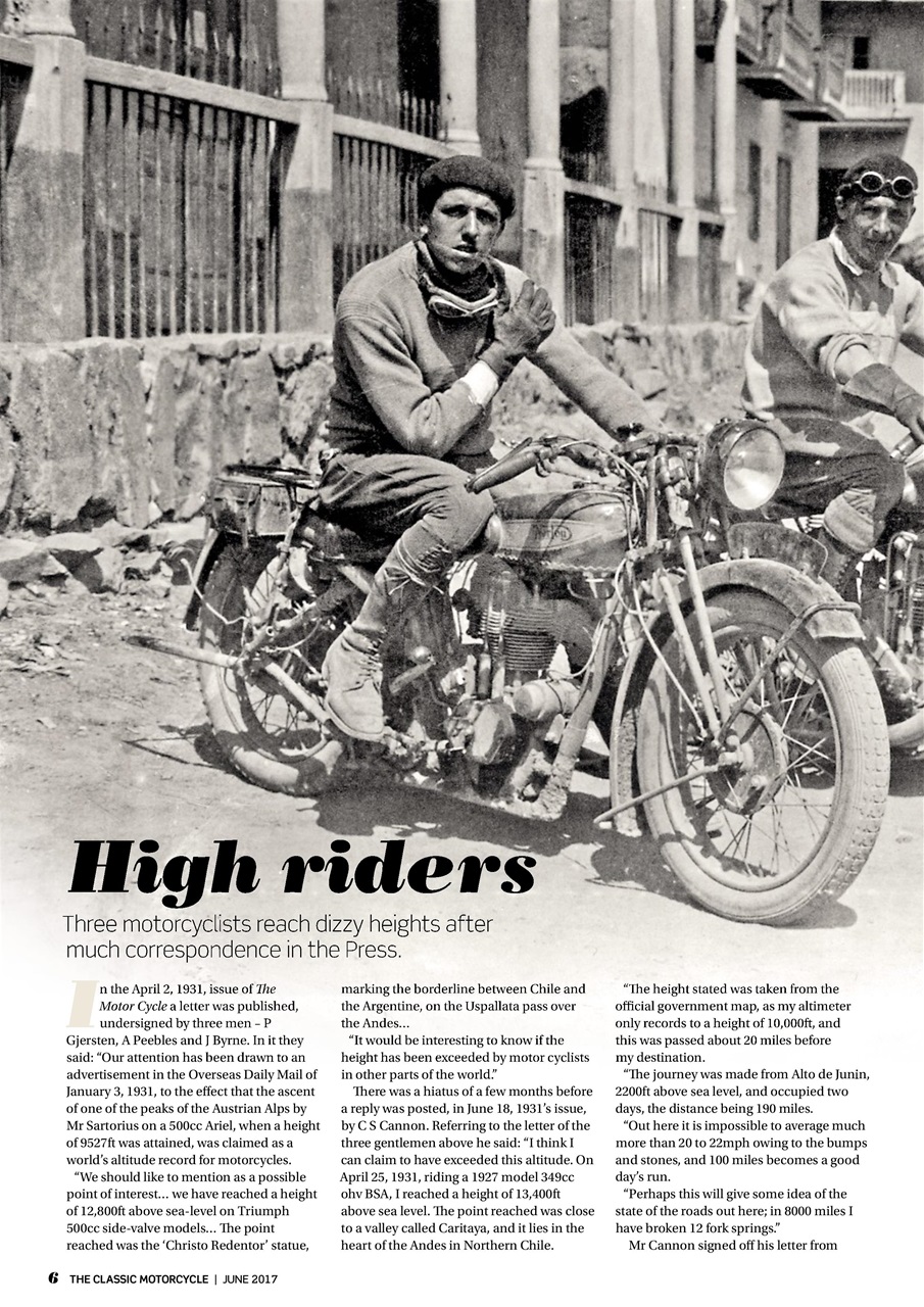 The Classic MotorCycle Preview Pages