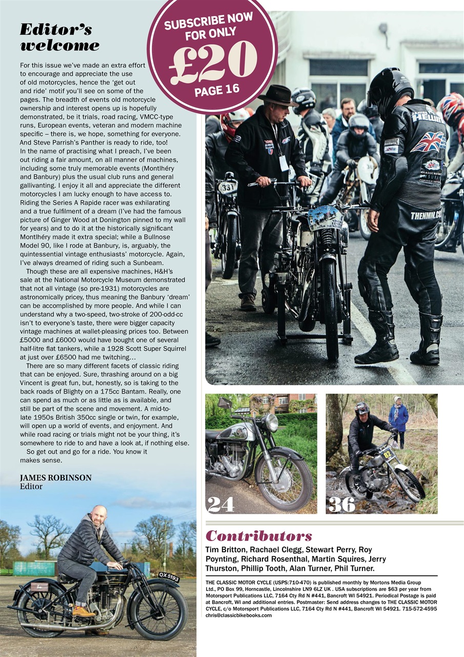 The Classic MotorCycle Preview Pages