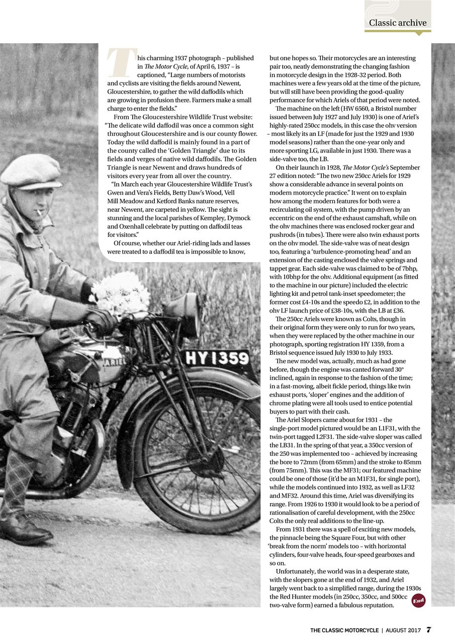 The Classic MotorCycle Preview Pages