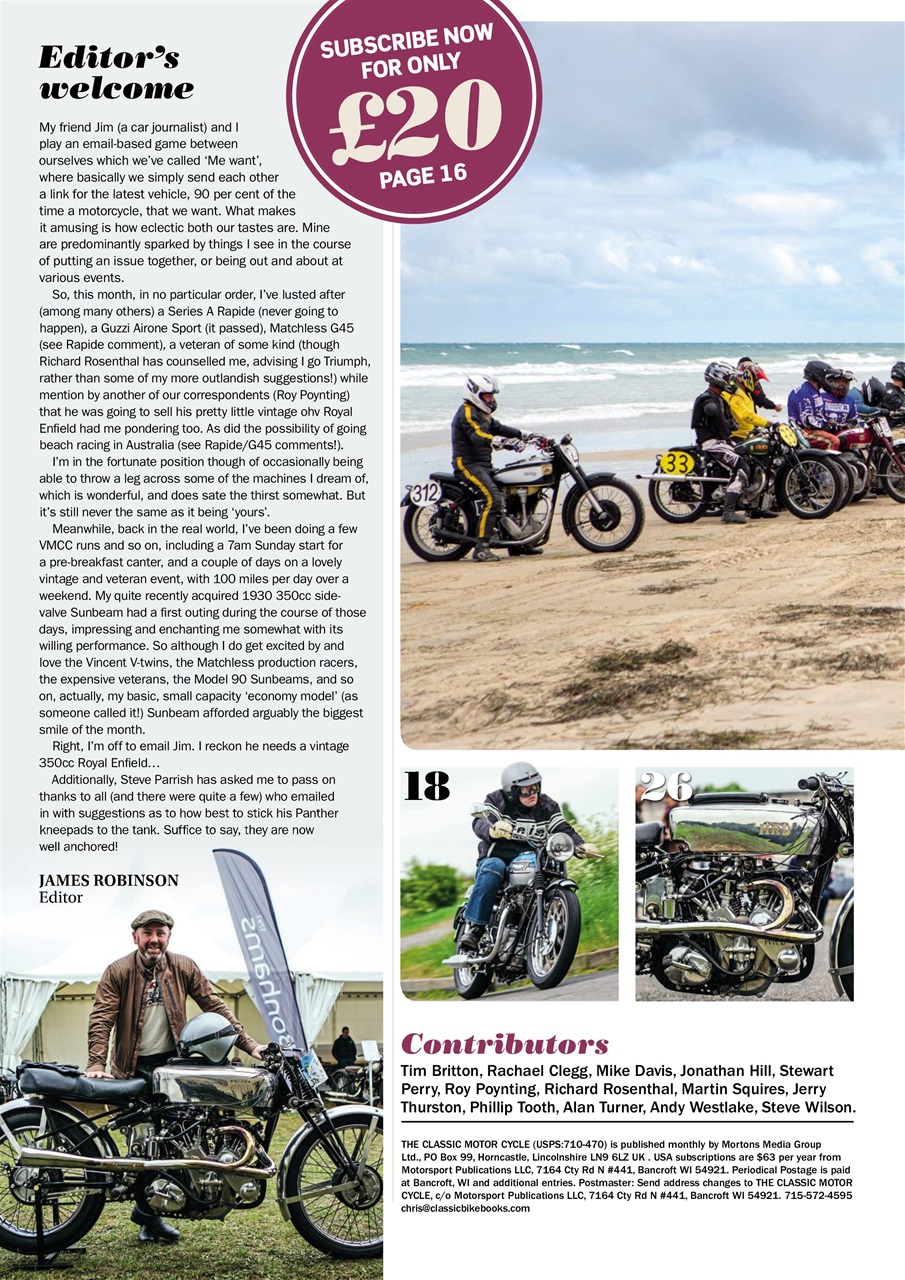 The Classic MotorCycle Preview Pages