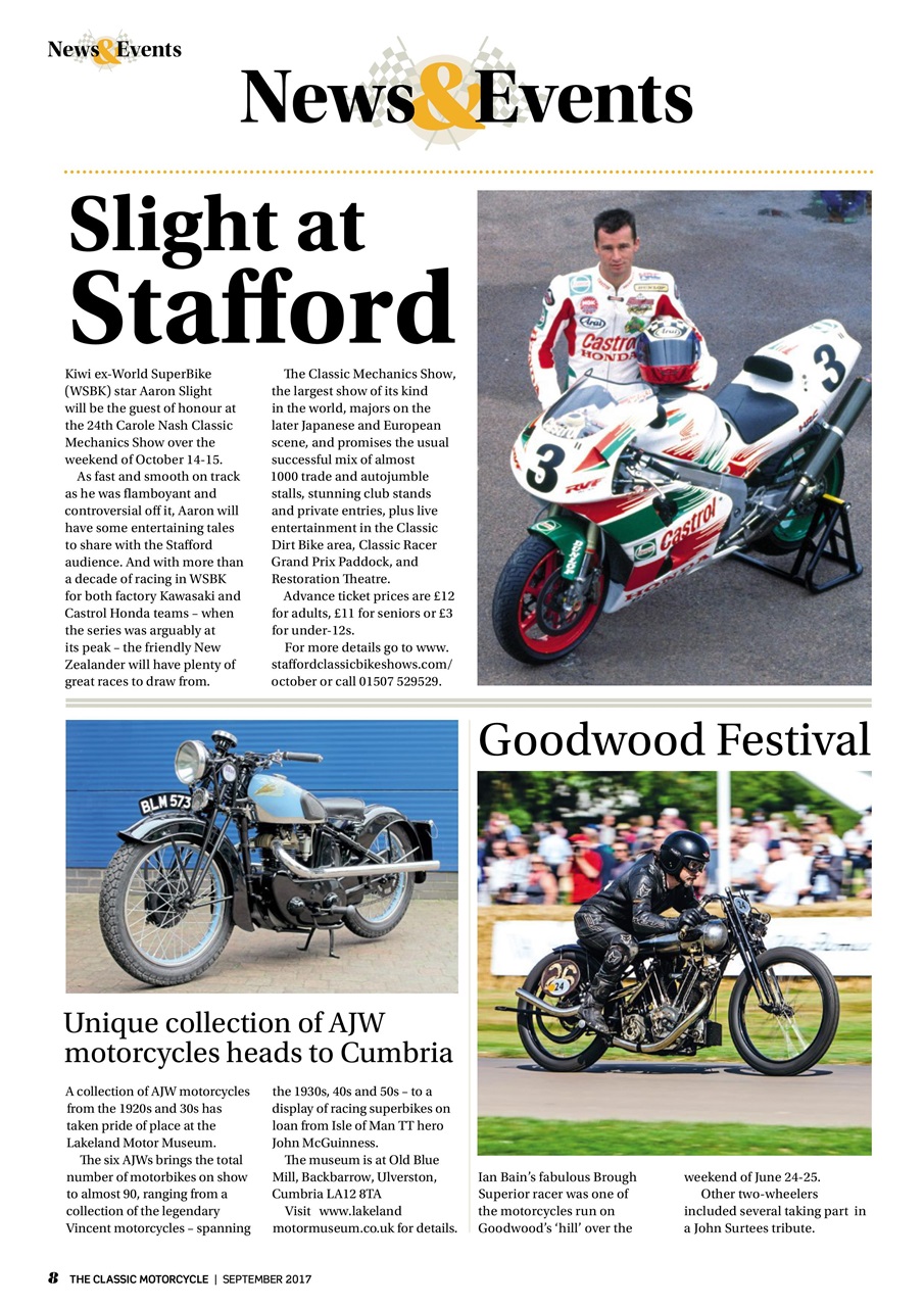 The Classic MotorCycle Preview Pages
