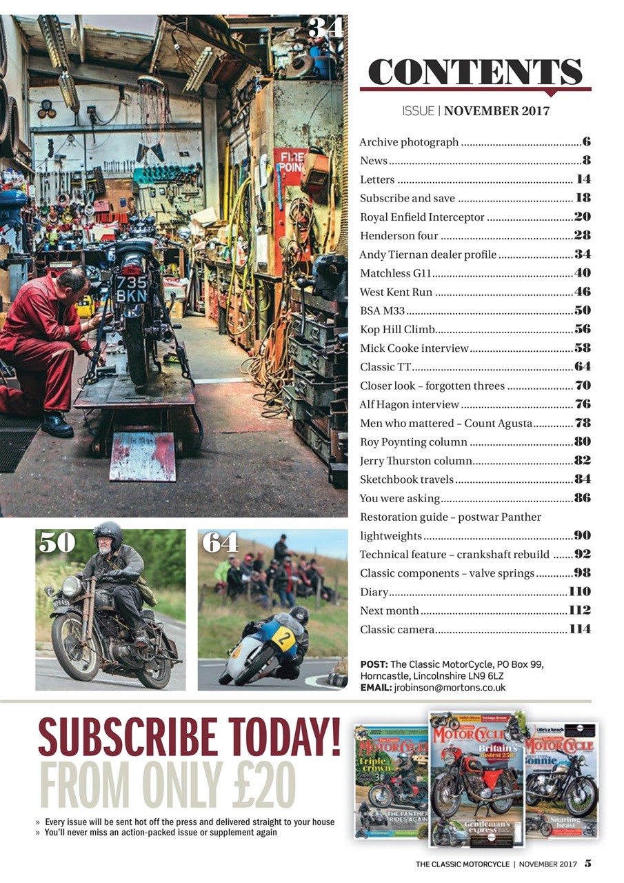 The Classic MotorCycle Preview Pages