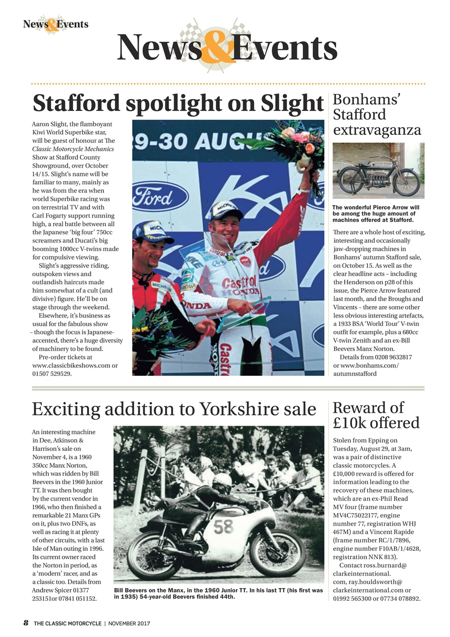 The Classic MotorCycle Preview Pages