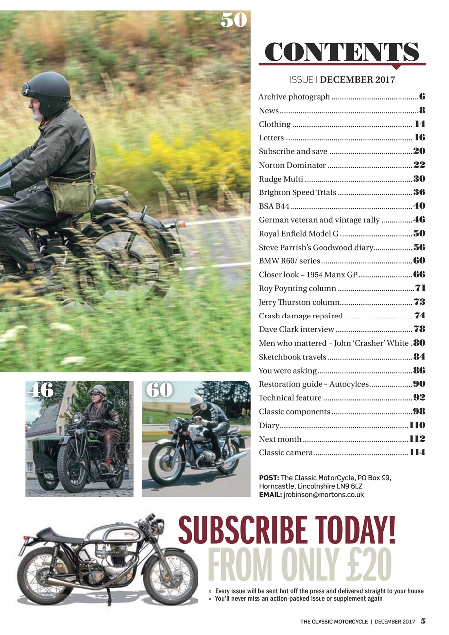 The Classic MotorCycle Preview Pages