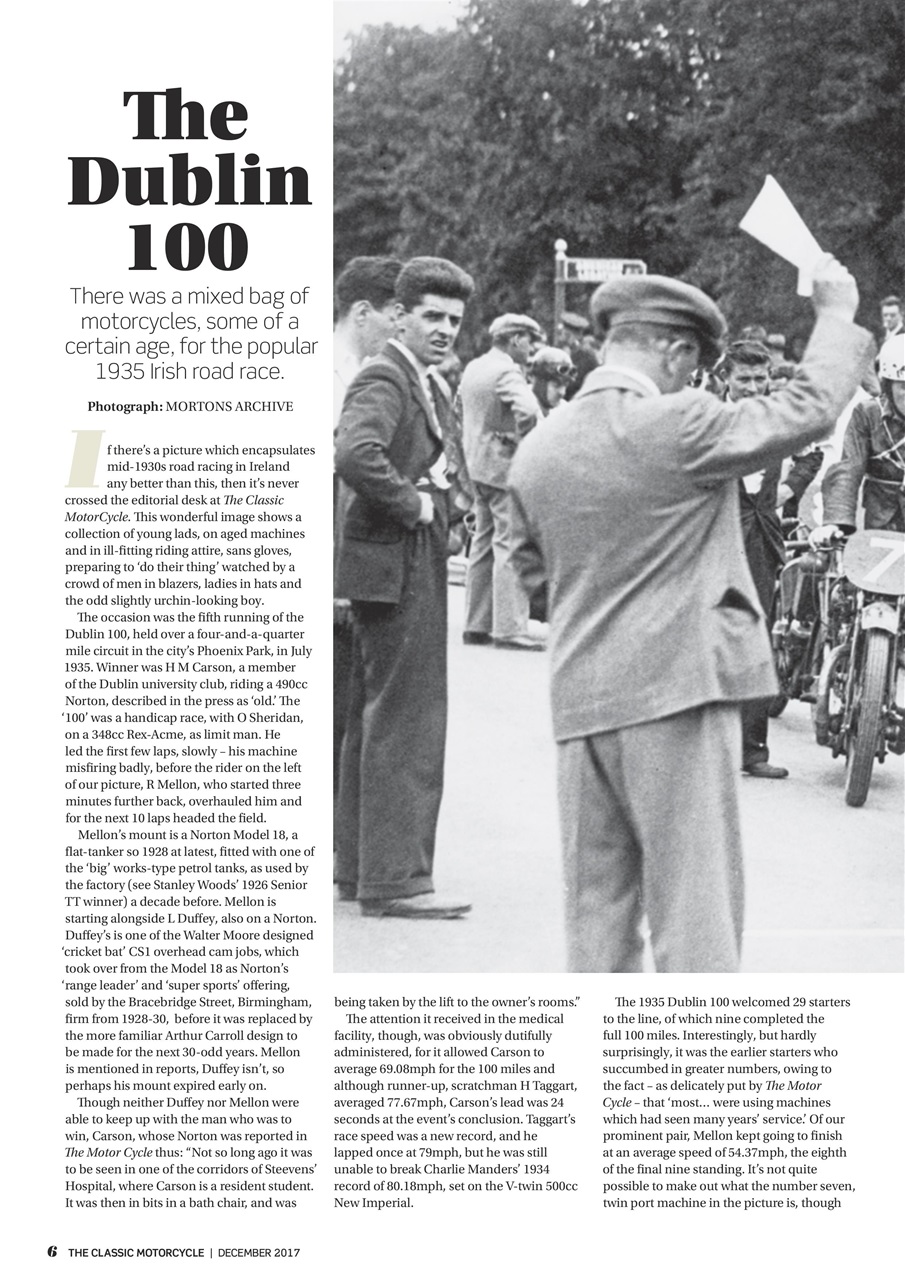 The Classic MotorCycle Preview Pages