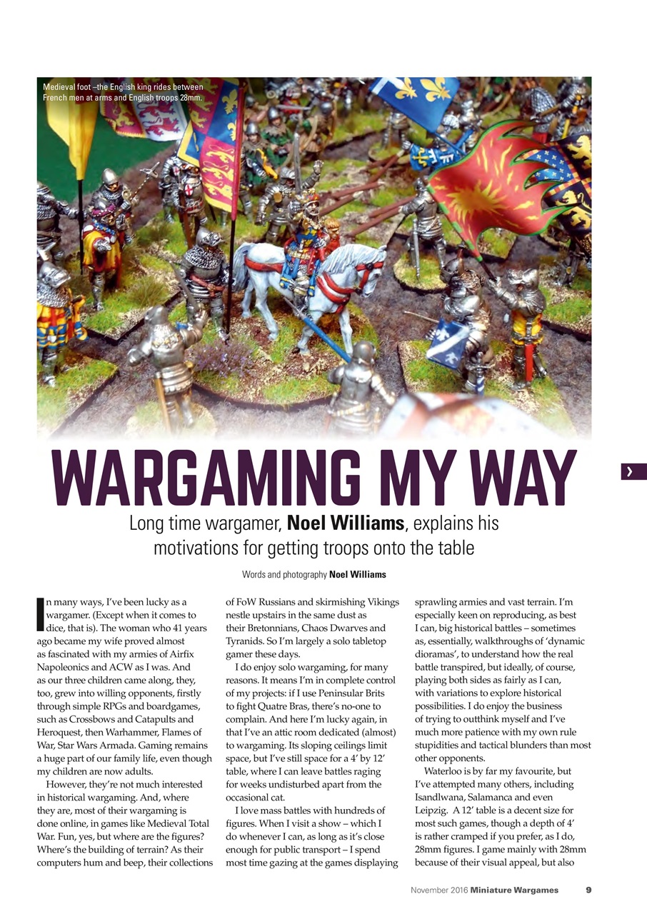 Miniature Wargames Preview Pages