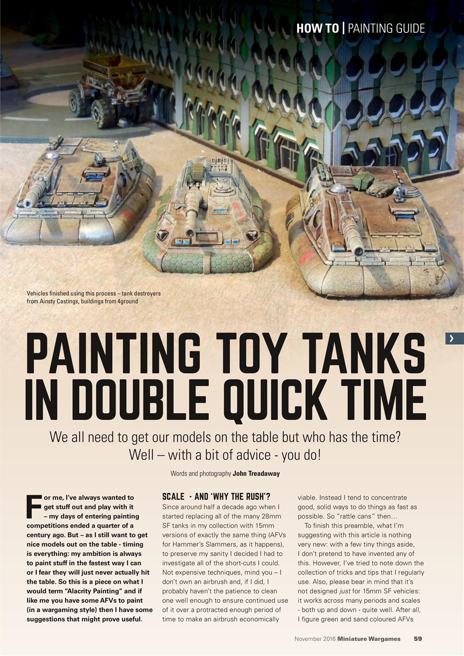 Miniature Wargames Preview Pages