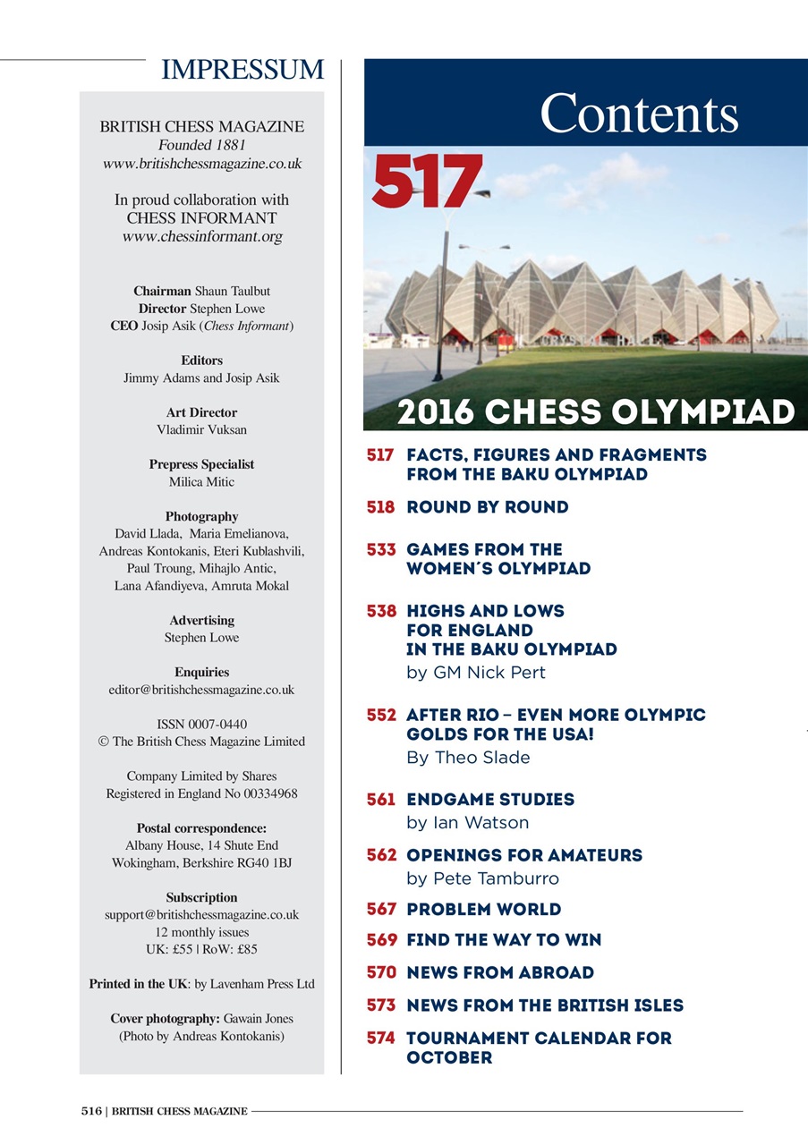 British Chess Magazine Preview Pages