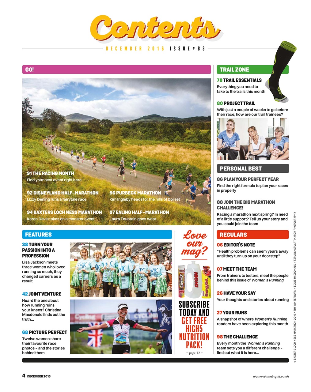 Women’s Running Preview Pages