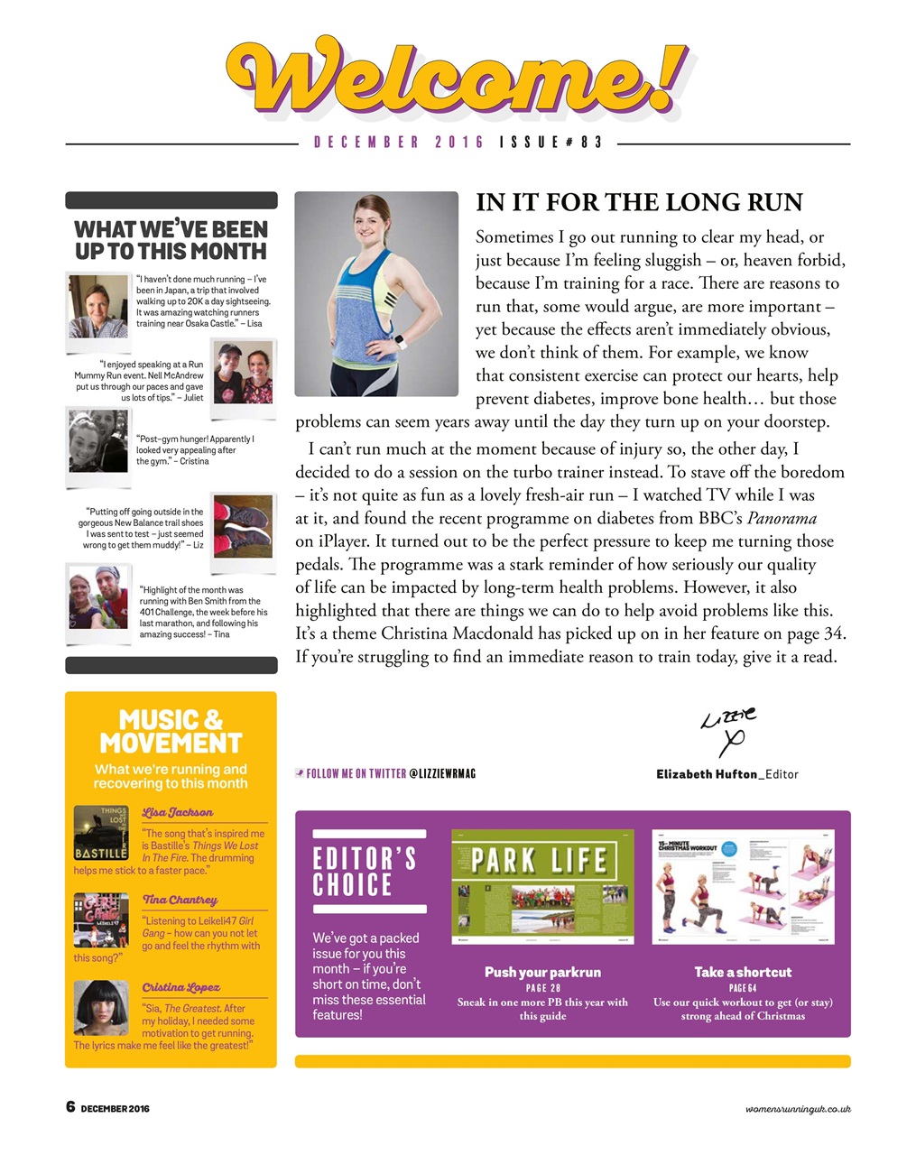 Women’s Running Preview Pages