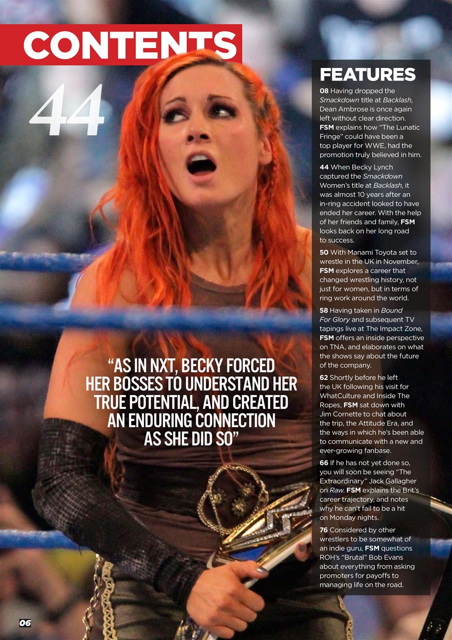 Wrestletalk Magazine Preview Pages