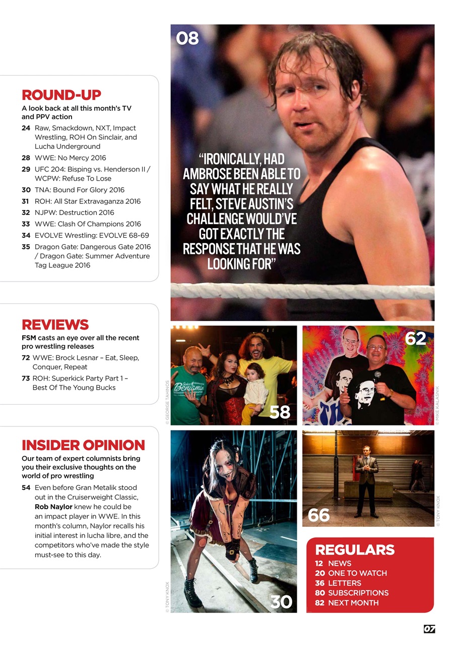 Wrestletalk Magazine Preview Pages