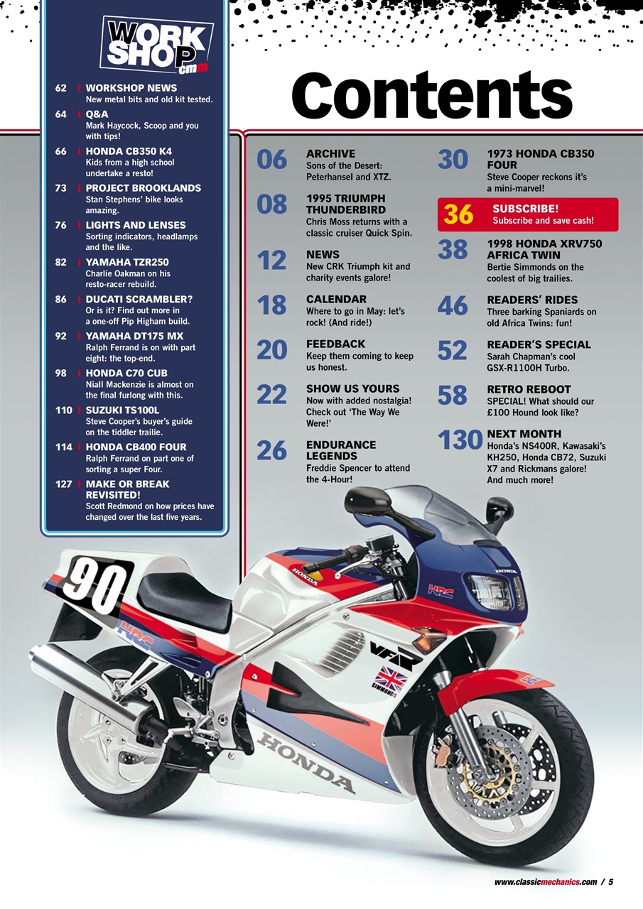 Classic Motorcycle Mechanics Preview Pages
