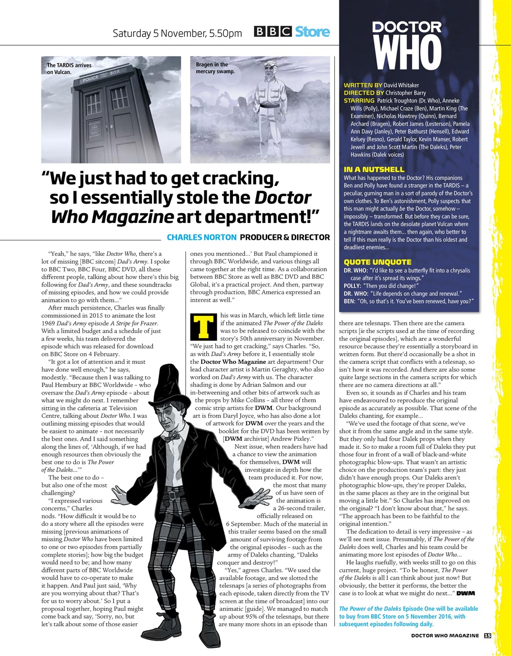 Doctor Who Magazine Preview Pages