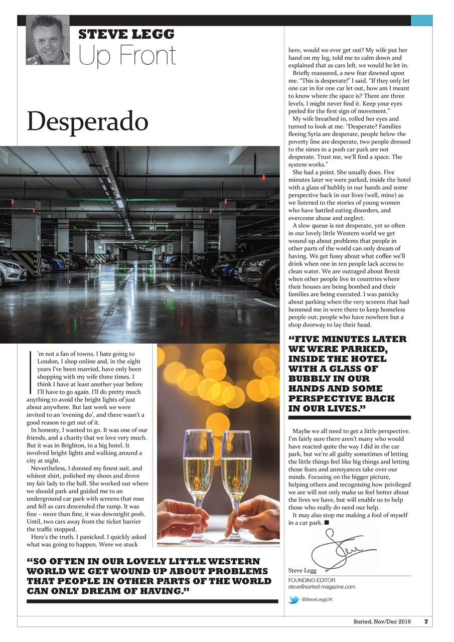 Sorted Magazine – The men's mag with morals Preview Pages