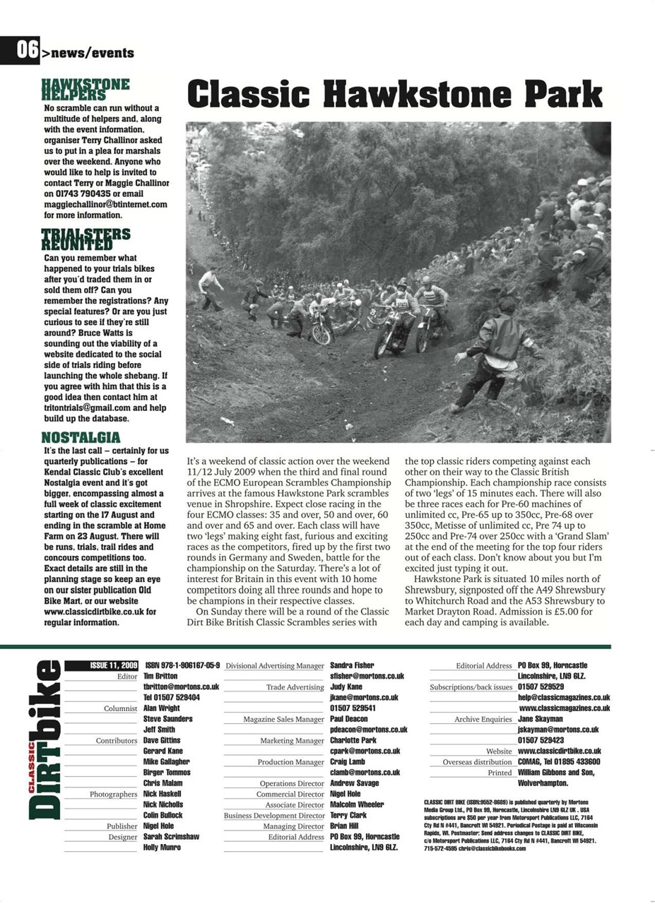 Classic Dirt Bike Preview Pages