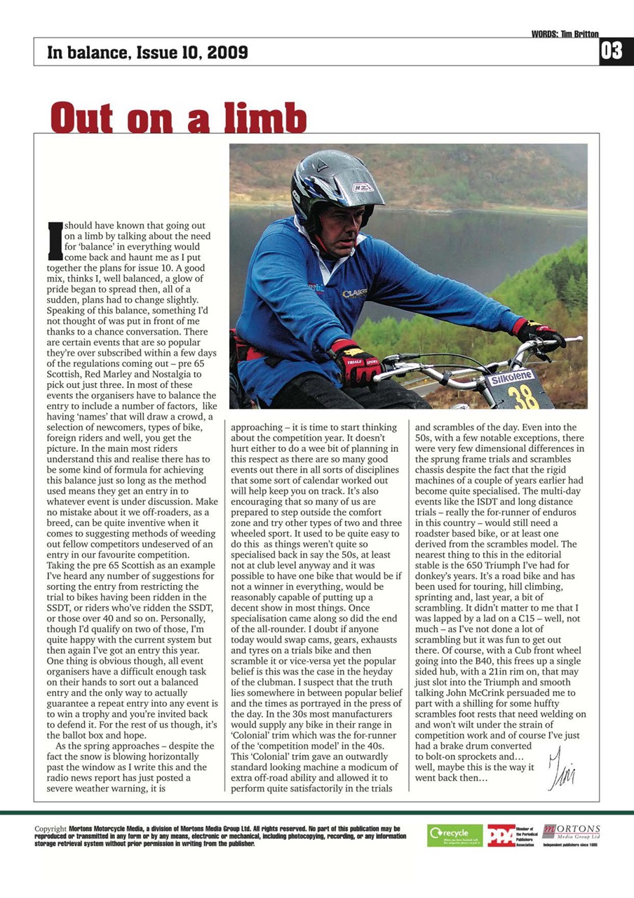 Classic Dirt Bike Preview Pages