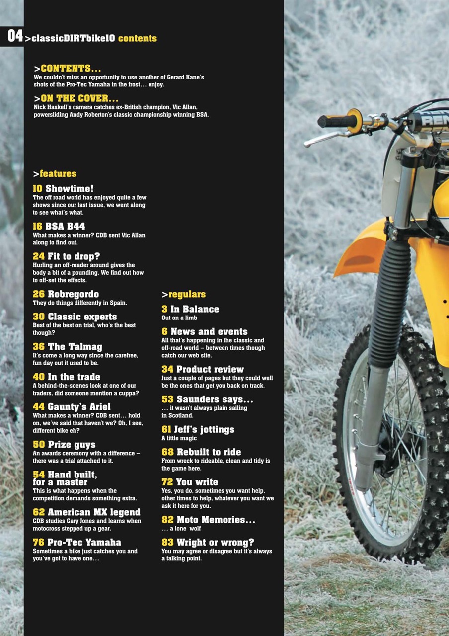 Classic Dirt Bike Preview Pages