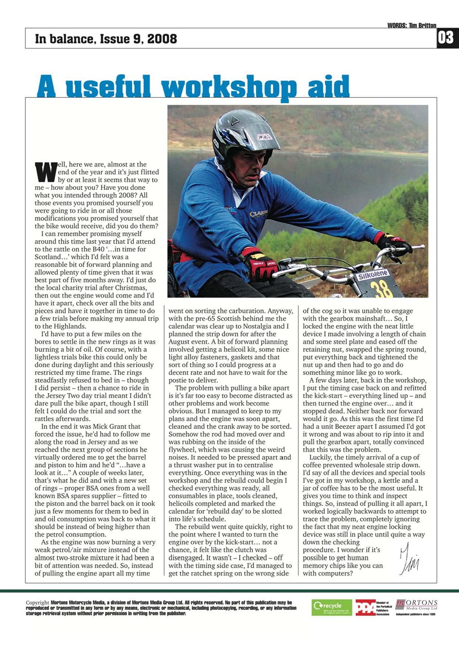 Classic Dirt Bike Preview Pages