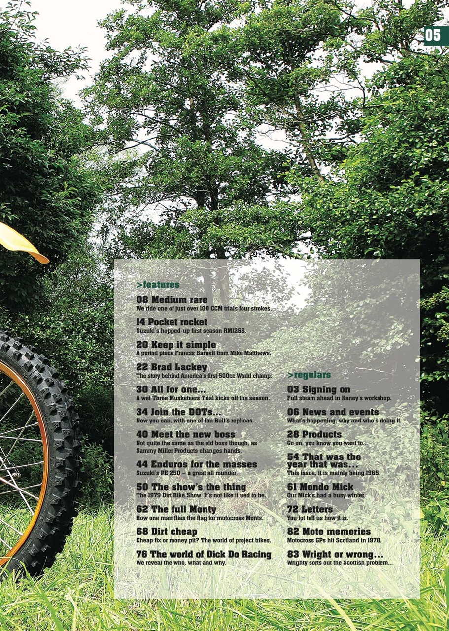 Classic Dirt Bike Preview Pages