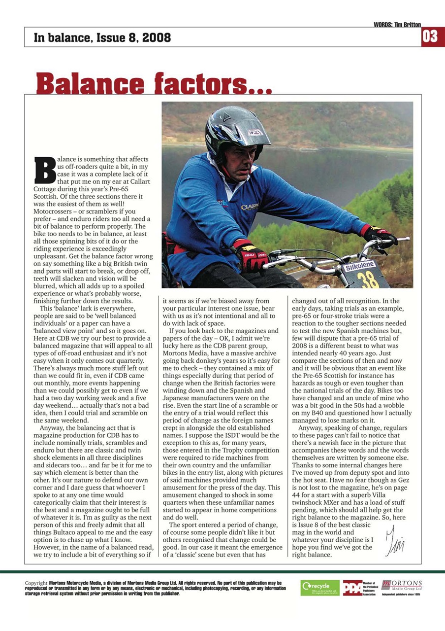Classic Dirt Bike Preview Pages