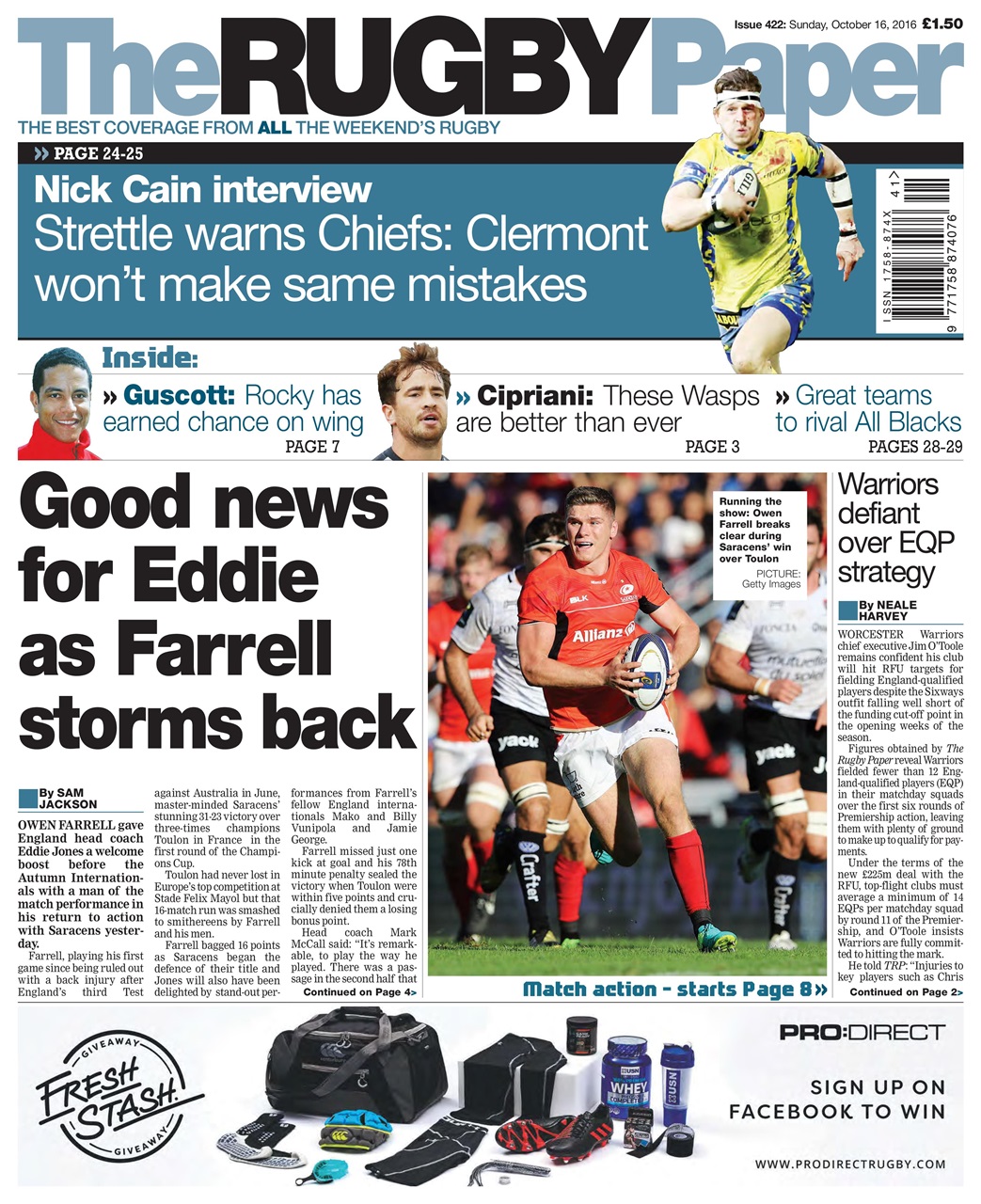 The Rugby Paper Preview Pages