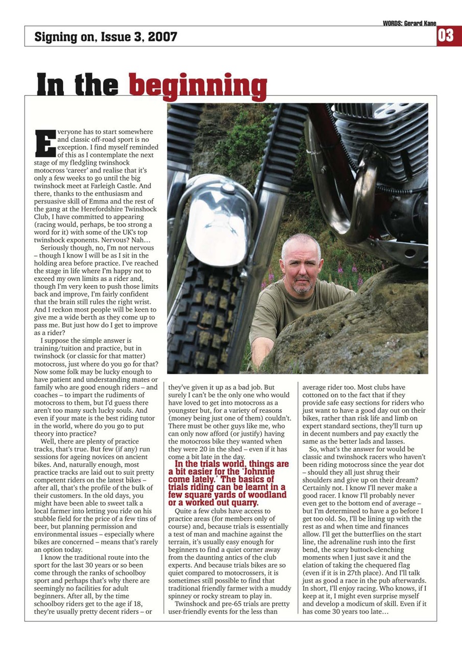 Classic Dirt Bike Preview Pages