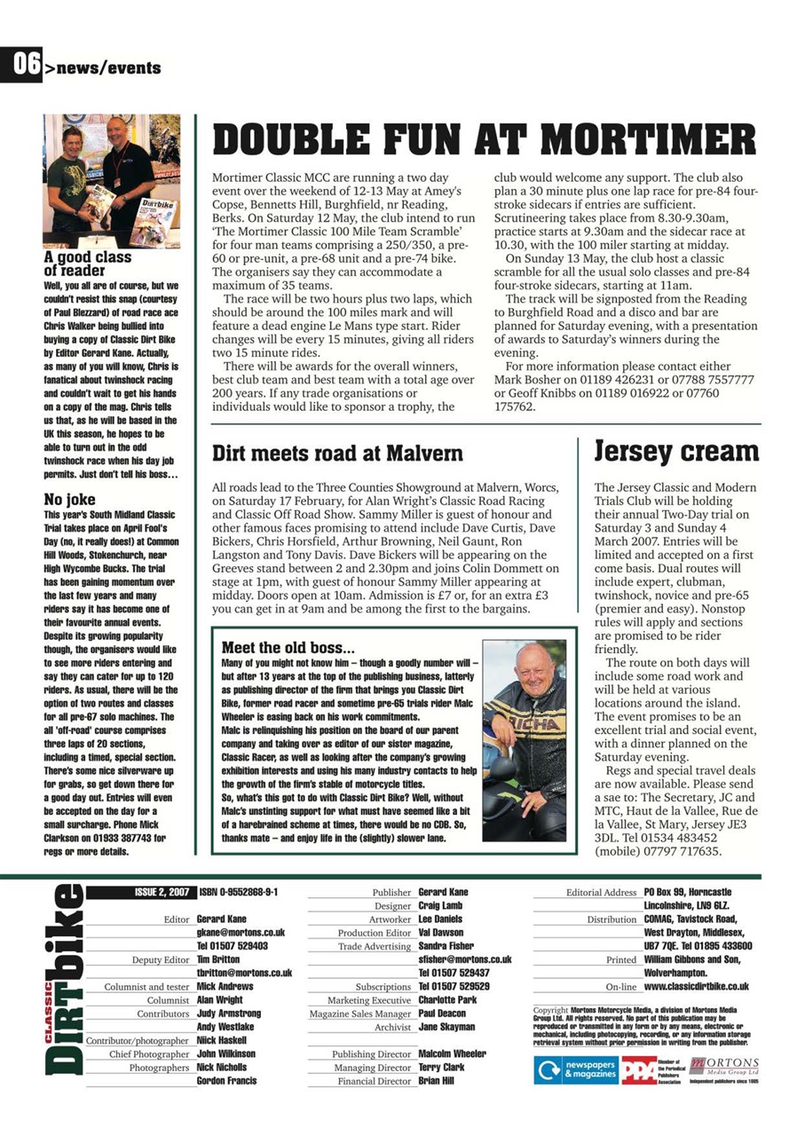 Classic Dirt Bike Preview Pages