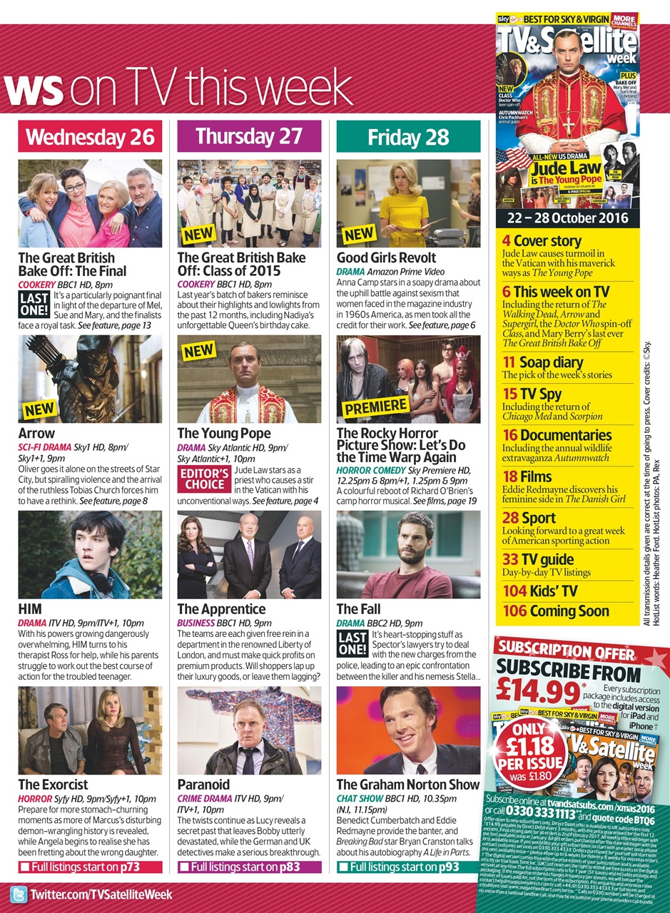 TV & Satellite Week Preview Pages
