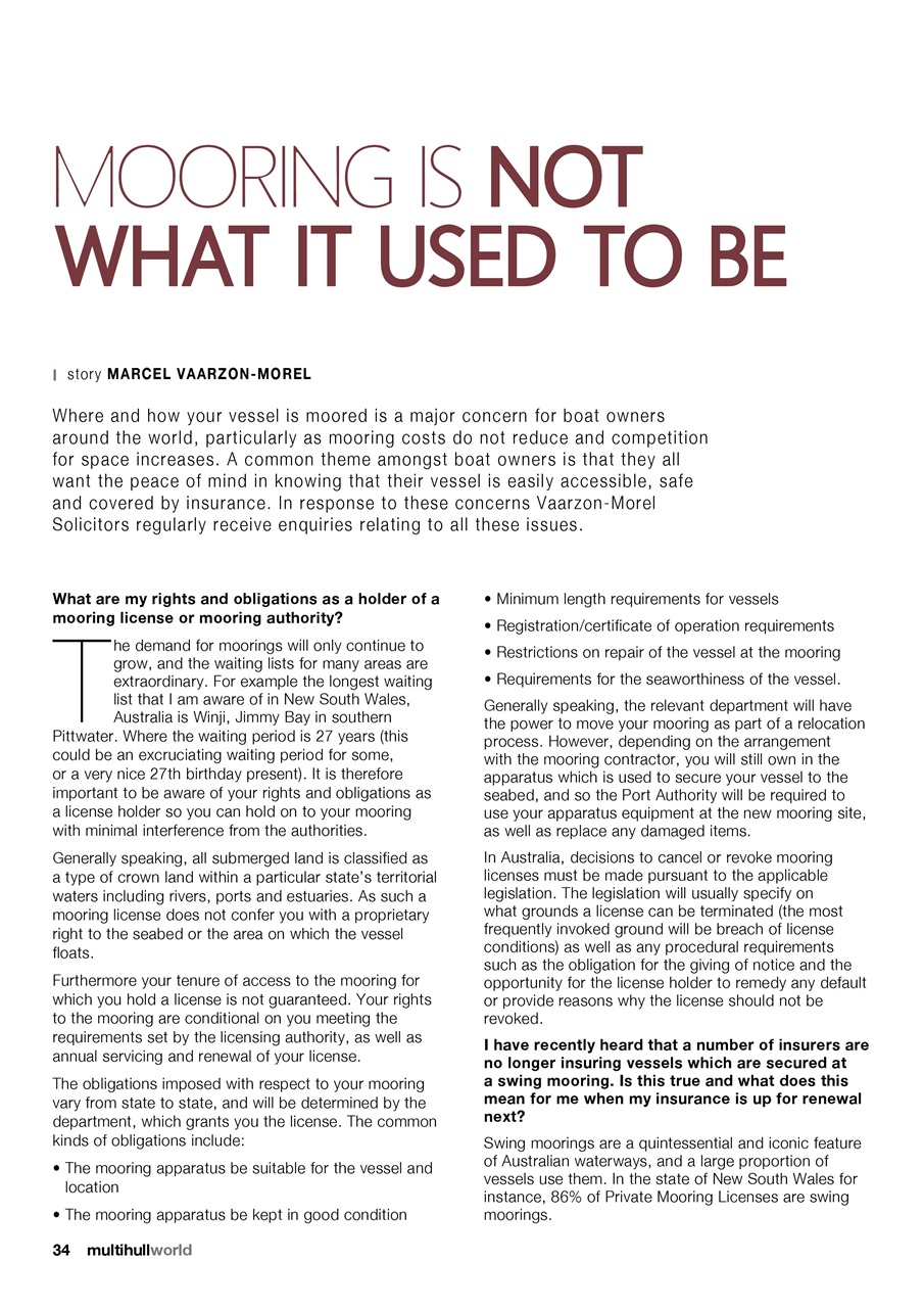 Multihull World Preview Pages
