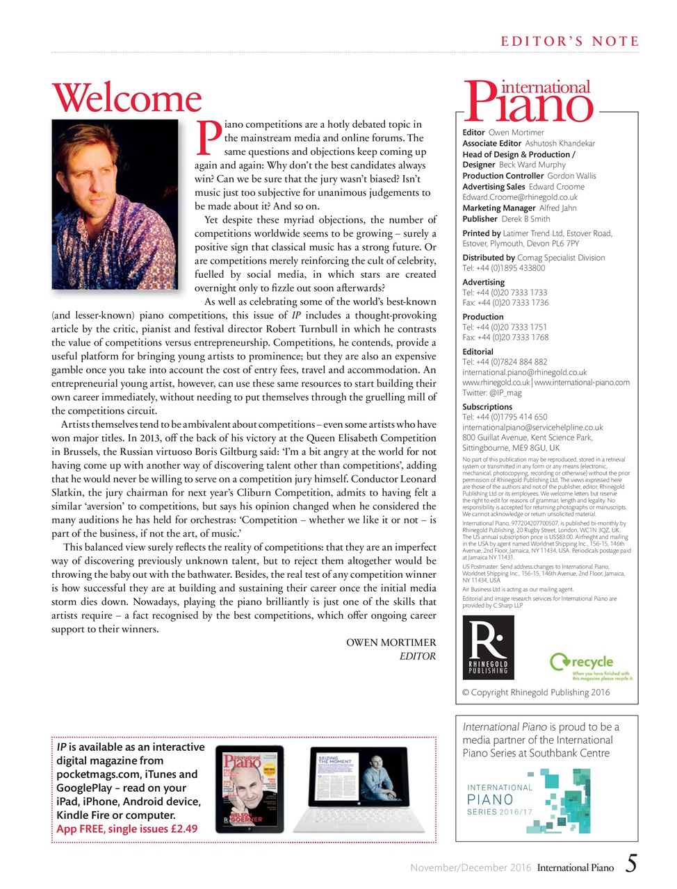 International Piano Preview Pages