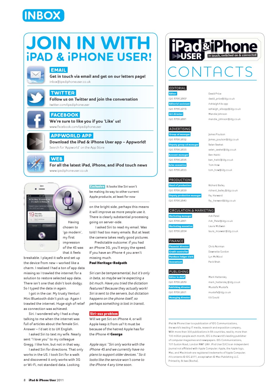 iPad and iPhone User Preview Pages