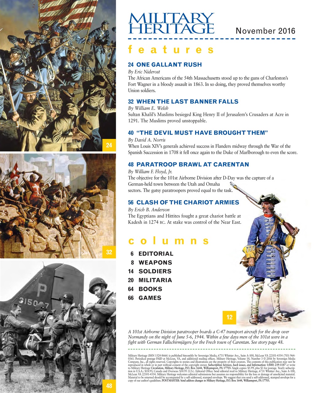 Military Heritage Preview Pages