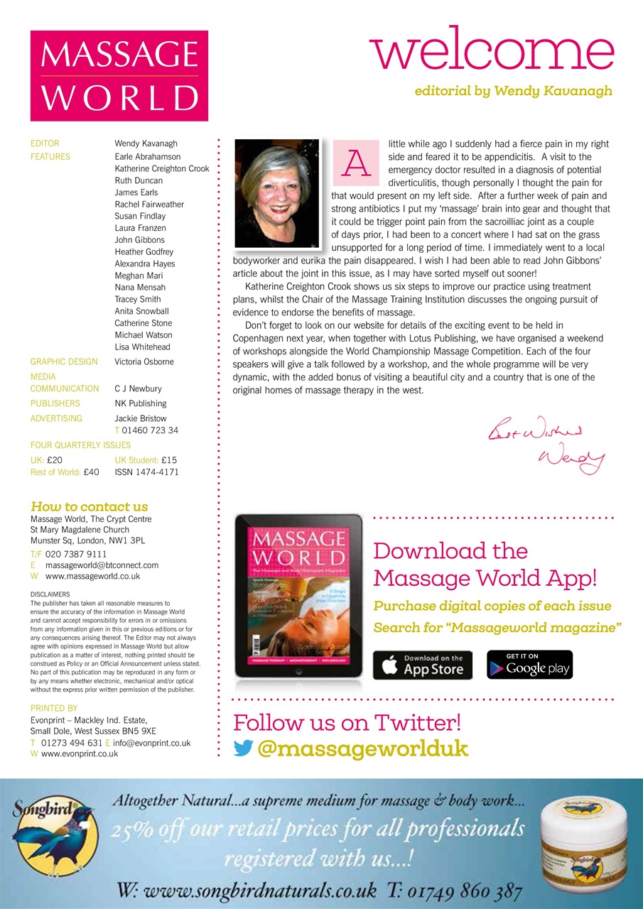 Massage World Preview Pages