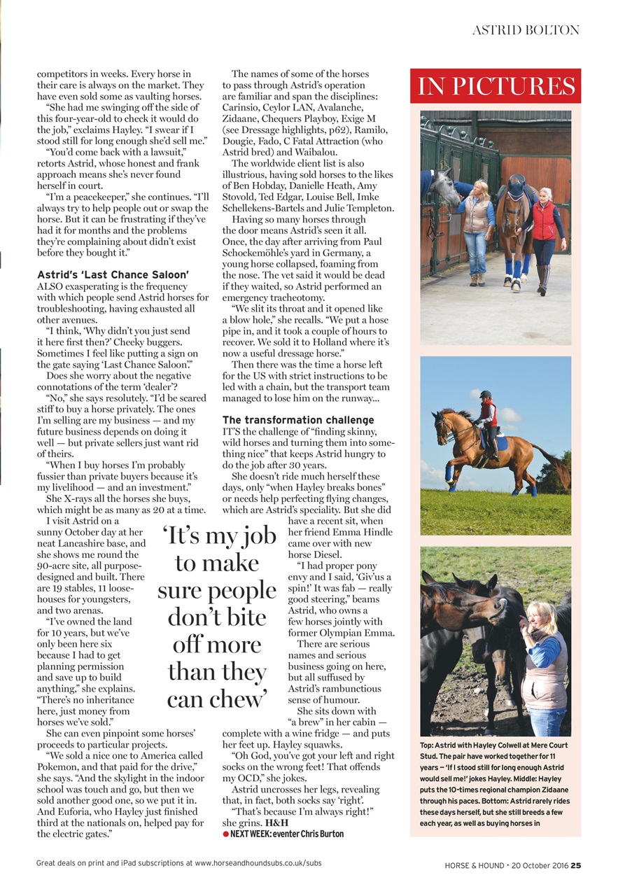 Horse & Hound Preview Pages